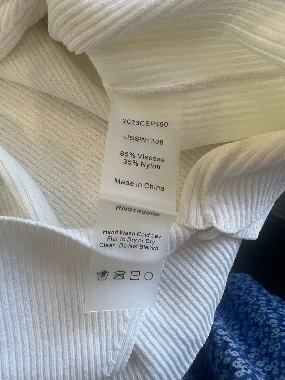 Universal Standard Ivory Ribbed Wrap Cardigan - Picture 3 of 3